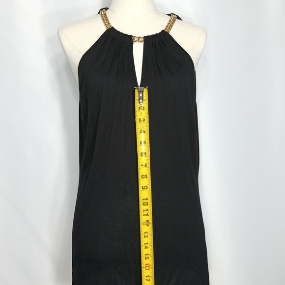 MK Elegant Black Halter Dress size L pre owned Exellent condition - Picture 5 of 13